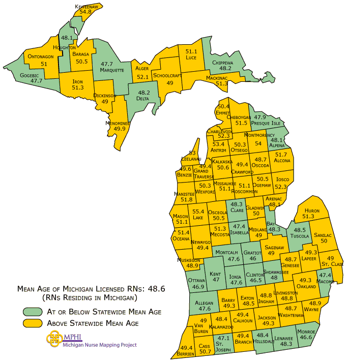 RNs mean age map